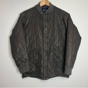Madewell Dark Gray Quilted Bomber Jacket Small